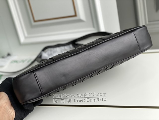 Bottega veneta高端男包 98083 寶緹嘉原單胎牛皮男包 BV經典款編織包男士手提公事包  gxz1364